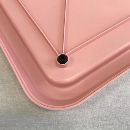 YES4PETS Large Portable Dog Potty Training Tray Pet Puppy Toilet Trays Loo Pad Mat Pink.