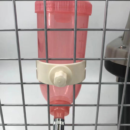 YES4PETS 500ml Dog Cat Hamster Rabbit Water Bottle Hanging Drinking Dispenser Feeder Pink.