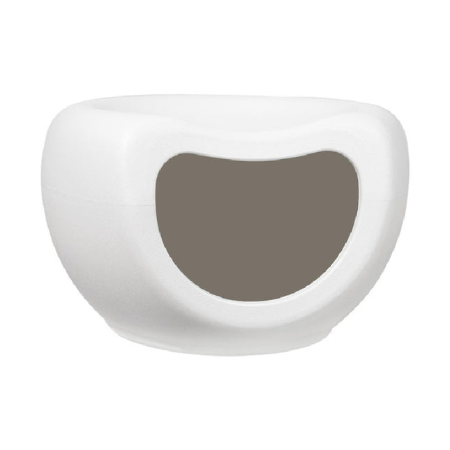 YES4PETS Cat Kitten Bed Cave Small Dog House Kennel Plastic Pet Pod Bedding Igloo White.