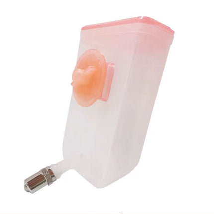 YES4PETS Pet Hanging Water Bottle No Drip Water Dispenser Rabbit Dog Cat Drinking Bottle-Pink.