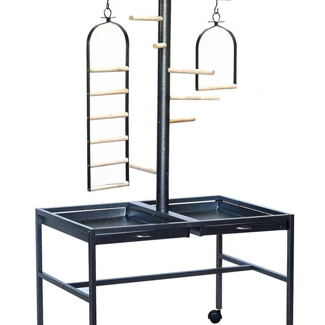 YES4PETS Large Bird Parrot Playpen Gym Toy Stand On Wheels.
