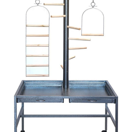 YES4PETS Large Bird Parrot Playpen Gym Toy Stand On Wheels.