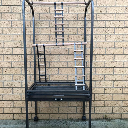 YES4PETS 140 CM Bird Parrot Canary Bird Play Stand Gym With Ladder.