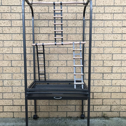 YES4PETS 140 CM Bird Parrot Canary Bird Play Stand Gym With Ladder.