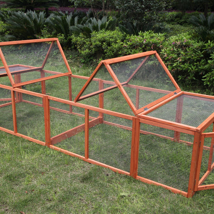 YES4PETS 290 cm XL Chicken Coop Run Guinea Pig Cage Villa Extension Rabbit Hutch Cat Kitten House Pen.