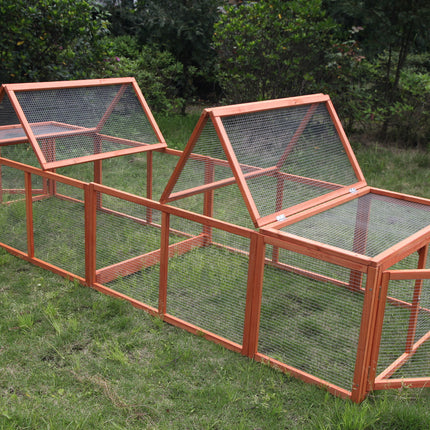 YES4PETS 290 cm XL Chicken Coop Run Guinea Pig Cage Villa Extension Rabbit Hutch Cat Kitten House Pen.