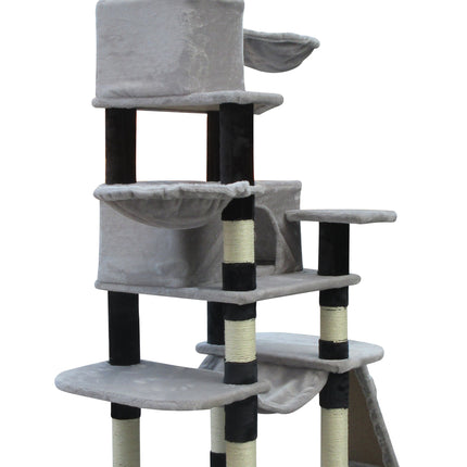 YES4PETS 161 cm Cat Scratching Post Tree Scratcher Pole-Little Grey.
