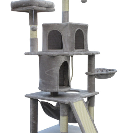 YES4PETS Large Cat Scratching Post Tree Scratcher Pole-Little Grey.