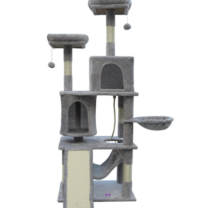 YES4PETS Large Cat Scratching Post Tree Scratcher Pole-Little Grey.