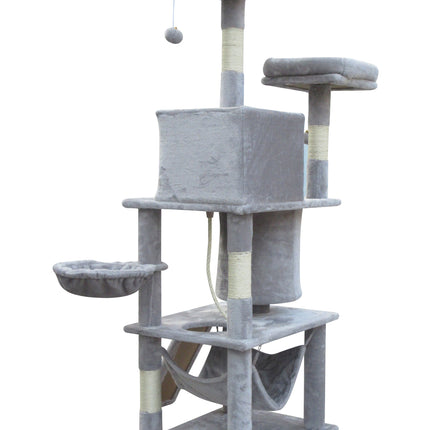 YES4PETS Large Cat Scratching Post Tree Scratcher Pole-Little Grey.