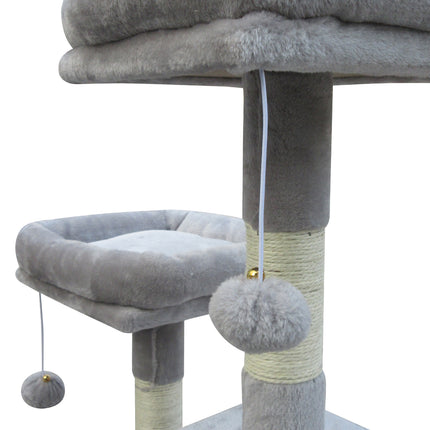 YES4PETS Large Cat Scratching Post Tree Scratcher Pole-Little Grey.