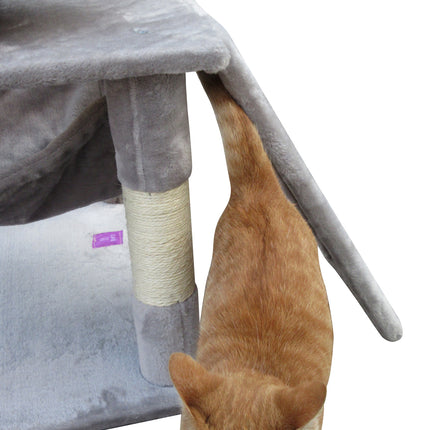 YES4PETS Large Cat Scratching Post Tree Scratcher Pole-Little Grey.