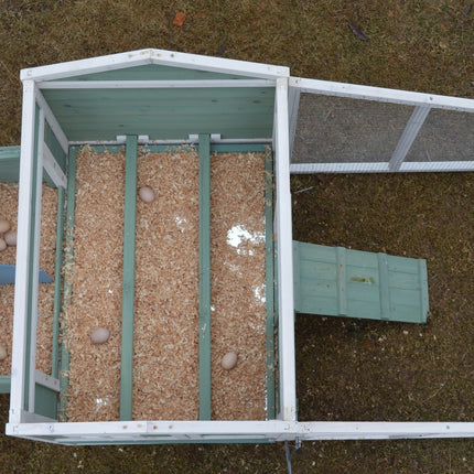 YES4PETS Green Large Chicken Coop Rabbit Hutch Ferret Guinea Pig Cage Hen Chook Cat Kitten House.