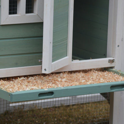 YES4PETS Green Large Chicken Coop Rabbit Hutch Ferret Guinea Pig Cage Hen Chook Cat Kitten House.