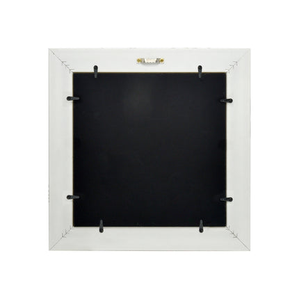 YES4HOMES 3D Green Artificial Plants Wall Panel Flower Wall With Frame Vertical Garden UV Resistant 33X33CM.