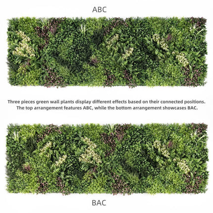 YES4HOMES 3 SQM Artificial Plant Wall Grass Panels Vertical Garden Foliage Tile Fence 1X1M.