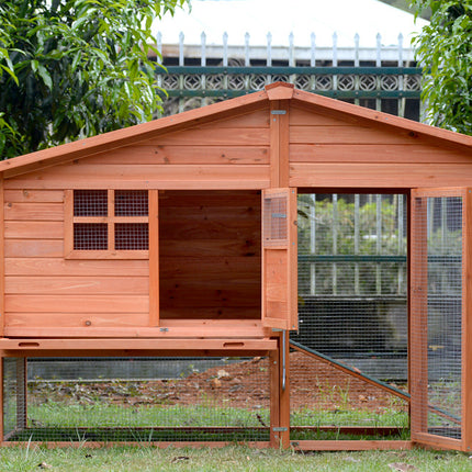 YES4PETS XL Chicken Coop Rabbit Guinea Pig Hutch Ferret Hen House.