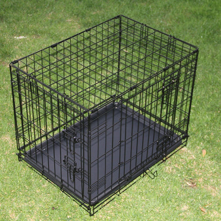 YES4PETS 24' Collapsible Metal Dog Puppy Crate Puppy Cage Cat Rabbit Carrier.