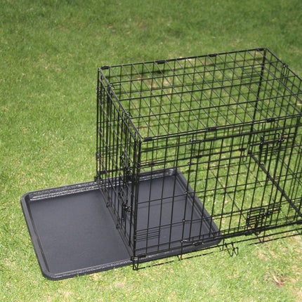 YES4PETS 24' Collapsible Metal Dog Puppy Crate Puppy Cage Cat Rabbit Carrier.