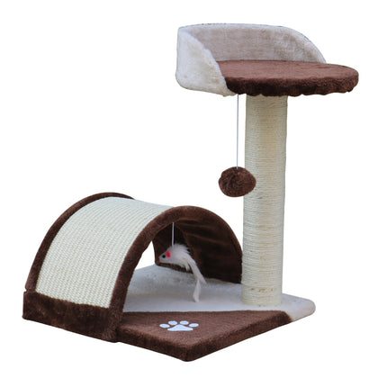 YES4PETS 50 cm Cat Scratching Post Tree Scratching Pole Climbing Post-Brown.