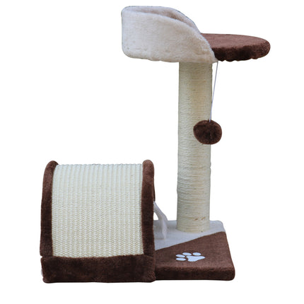 YES4PETS 50 cm Cat Scratching Post Tree Scratching Pole Climbing Post-Brown.