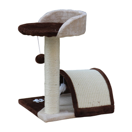 YES4PETS 50 cm Cat Scratching Post Tree Scratching Pole Climbing Post-Brown.