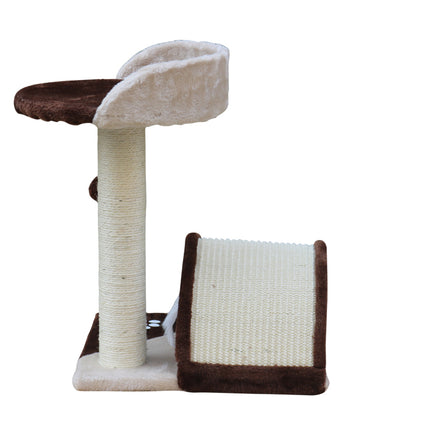 YES4PETS 50 cm Cat Scratching Post Tree Scratching Pole Climbing Post-Brown.