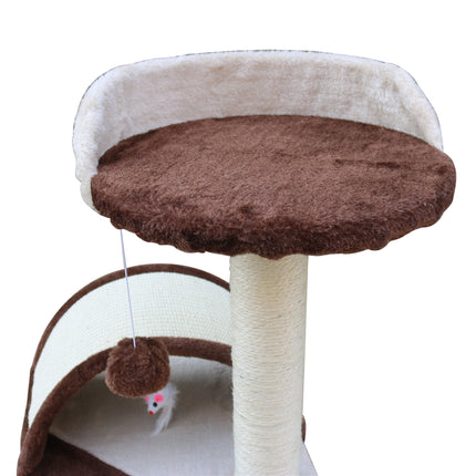 YES4PETS 50 cm Cat Scratching Post Tree Scratching Pole Climbing Post-Brown.