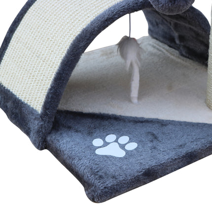 YES4PETS 50 cm Cat Scratching Post Tree Scratching Pole Climbing Post-Grey.
