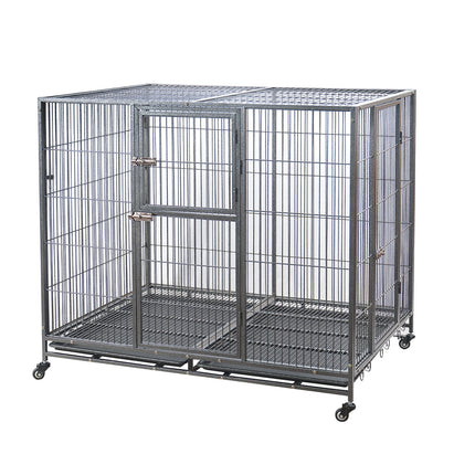 YES4PETS XXL Pet Dog Cat Cage Metal Crate Kennel Portable Puppy Cat Rabbit House.