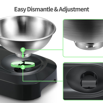 YES4PETS Stainless Steel Pet Bowl Water Bowls Portable Anti Slip Skid Feeder Dog Rabbit Cat.