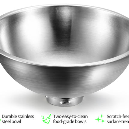 YES4PETS Stainless Steel Pet Bowl Water Bowls Portable Anti Slip Skid Feeder Dog Rabbit Cat.