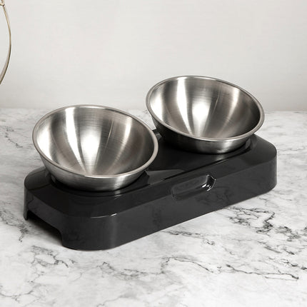 YES4PETS Stainless Steel Pet Bowl Water Bowls Portable Anti Slip Skid Feeder Dog Rabbit Cat.