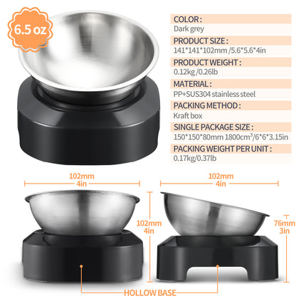 YES4PETS 2xM Stainless Steel Pet Bowl Water Bowls Portable Anti Slip Skid Feeder Dog Rabbit Cat.