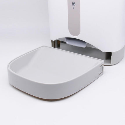 Smart Automatic Pet Dog Cat Rabbit Feeder Smartphone Camera APP for iPhone Android.