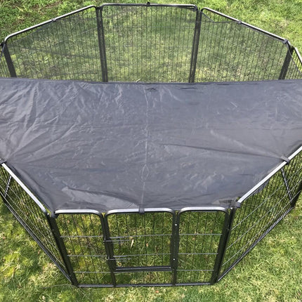 YES4PETS 80 cm Heavy Duty Pet Dog Puppy Cat Rabbit Exercise Playpen Fence With Cover.