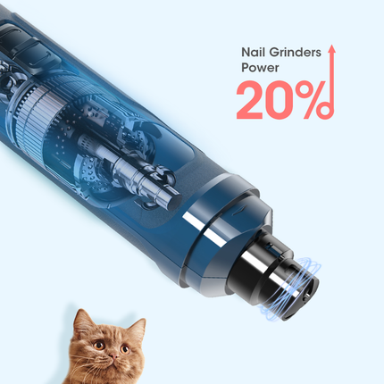 YES4PETS Electric Pet Dog Cat Quiet Nail Grinder Clipper Cutter Grooming Trimmer.