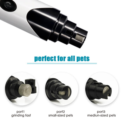 YES4PETS Electric Pet Dog Cat Quiet Nail Grinder Clipper Cutter Trimmer Grooming Care.