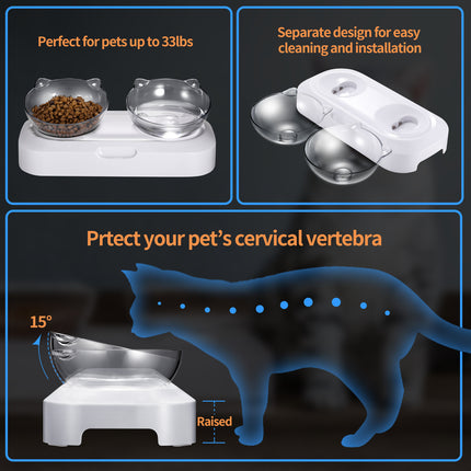 YES4PETS Pet Bowl Water Bowls Portable Anti Slip Skid Feeder Dog Rabbit Cat.