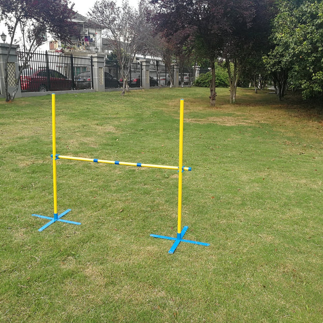 YES4PETS Portable Dog Puppy Training Practice Jump Agility Post.