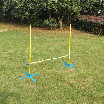 YES4PETS Portable Dog Puppy Training Practice Jump Agility Post.