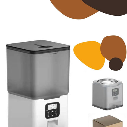 YES4PETS 5.6L Visible Automatic Digital Pet Dog Cat Feeder Food Bowl Dispenser.