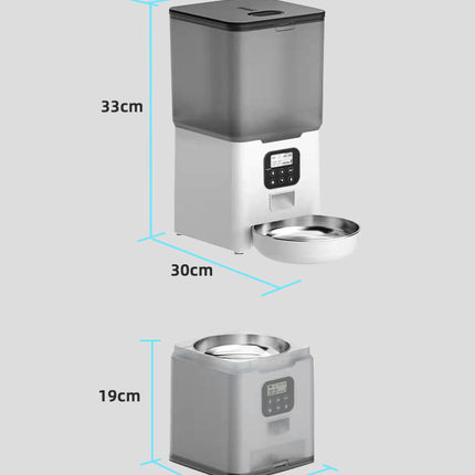 YES4PETS 5.6L Visible Automatic Digital Pet Dog Cat Feeder Food Bowl Dispenser.