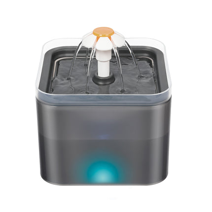 YES4PETS Automatic Electric Pet Water Fountain Dog Cat Water Feeder Bowl Dispenser W LED Black.