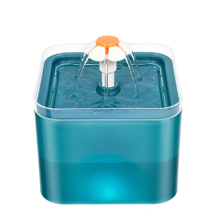 YES4PETS Automatic Electric Pet Water Fountain Dog Cat Water Feeder Bowl Dispenser W LED Green.