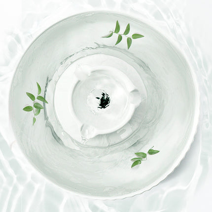 YES4PETS Porcelain Electric Pet Water Fountain Dog Cat Ceramic Water Feeder Bowl Dispenser.