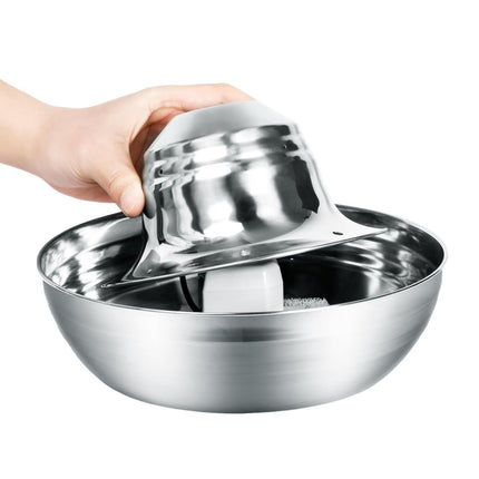 YES4PETS 2L Automatic Electric Pet Water Fountain Dog Cat Stainless Steel Feeder Bowl Dispenser.