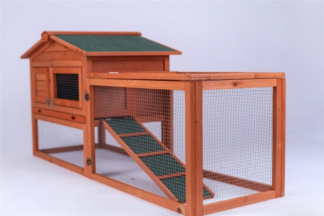 YES4PETS Rabbit Hutch Metal Run Wooden Cage Guinea Pig Cage House.