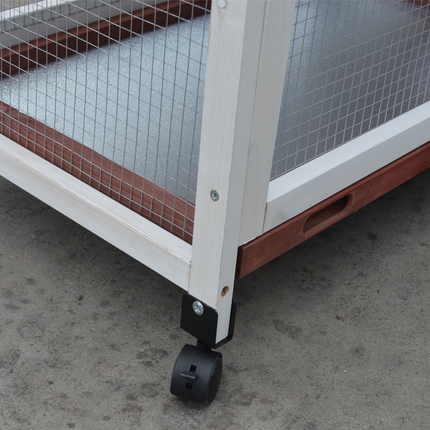 YES4PETS Double Storey Large Rabbit Hutch Guinea Pig Cage , Ferret Cage With Pull Out Tray On Wheels.