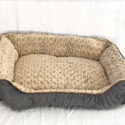 Medium Washable Soft Pet Dog Cat Bed Cushion Mattress-Grey.